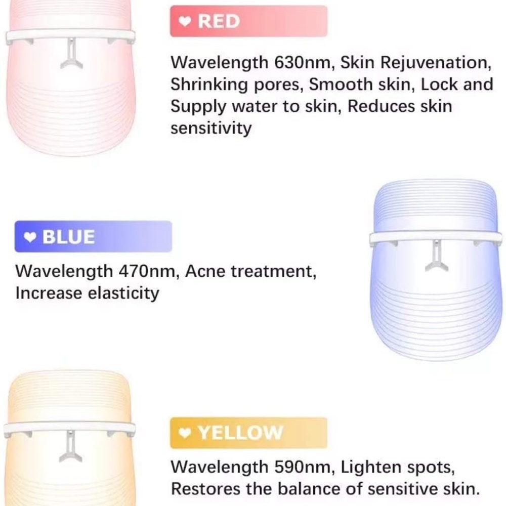NEW 3-Color Light Facial Tool - Picture 3 of 12